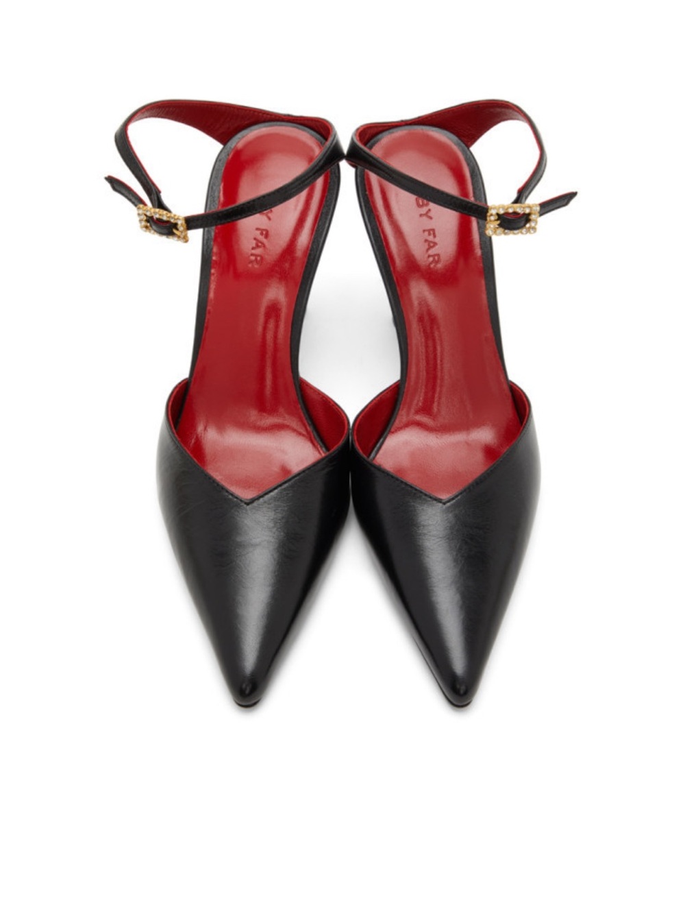 By Far Black Alla Heels